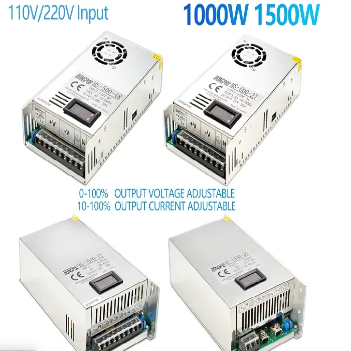 Napajalnik za LED panele 600W nastavljiva napetost 0-48V DC